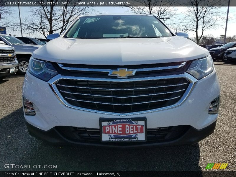 Summit White / Jet Black/­Brandy 2018 Chevrolet Equinox Premier AWD