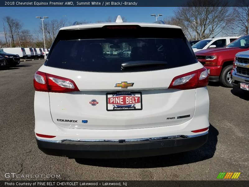 Summit White / Jet Black/­Brandy 2018 Chevrolet Equinox Premier AWD