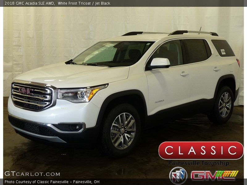 White Frost Tricoat / Jet Black 2018 GMC Acadia SLE AWD