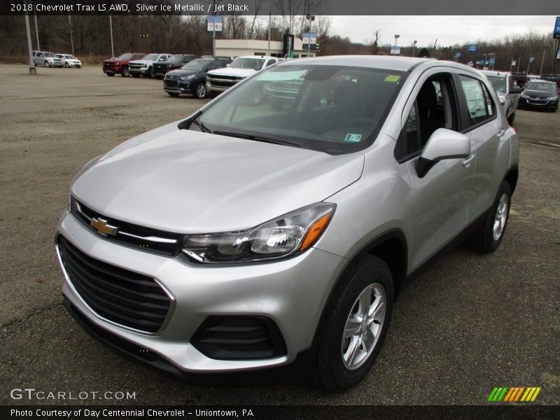 Silver Ice Metallic / Jet Black 2018 Chevrolet Trax LS AWD