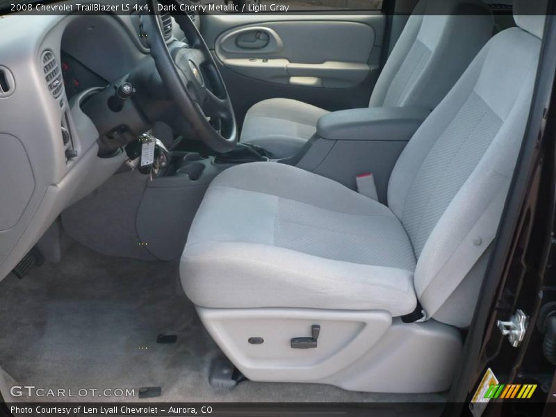 Dark Cherry Metallic / Light Gray 2008 Chevrolet TrailBlazer LS 4x4