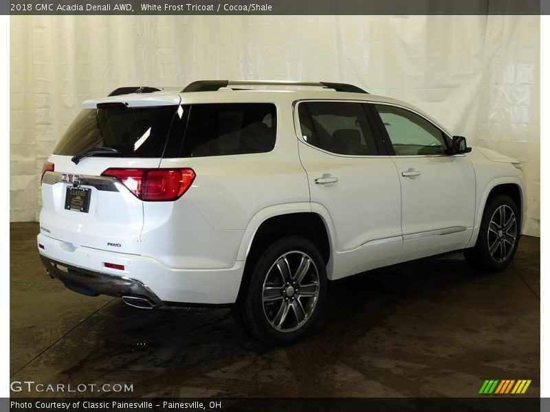 White Frost Tricoat / Cocoa/Shale 2018 GMC Acadia Denali AWD