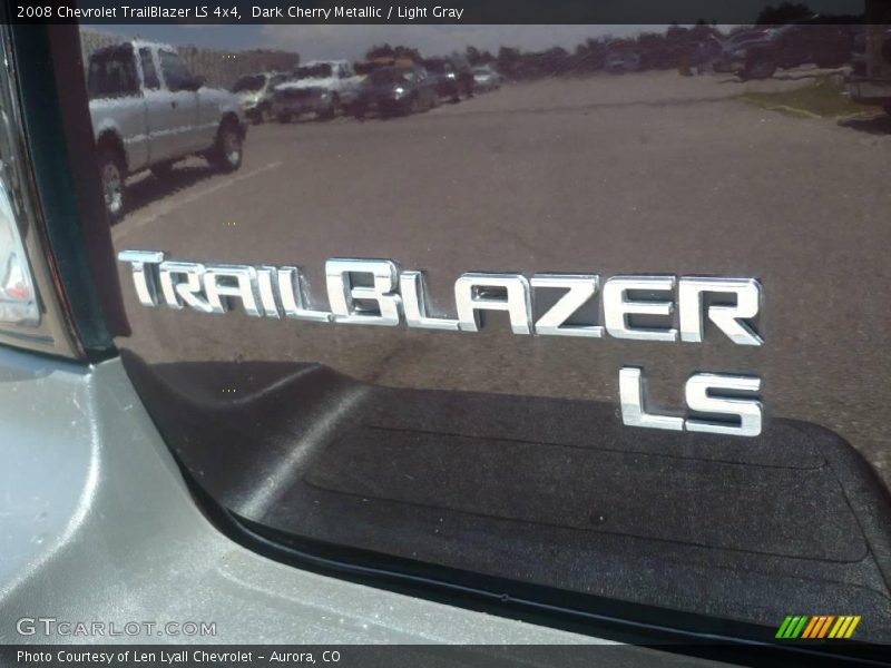 Dark Cherry Metallic / Light Gray 2008 Chevrolet TrailBlazer LS 4x4