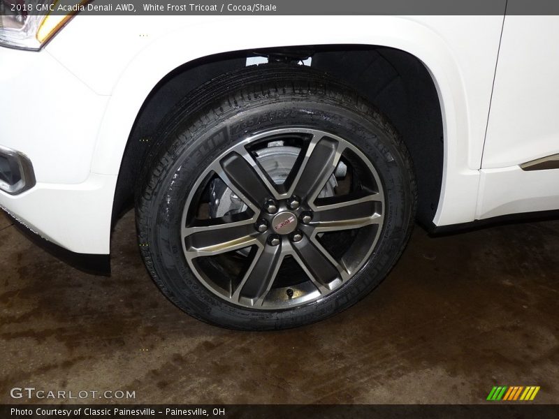 White Frost Tricoat / Cocoa/Shale 2018 GMC Acadia Denali AWD