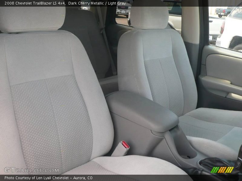 Dark Cherry Metallic / Light Gray 2008 Chevrolet TrailBlazer LS 4x4