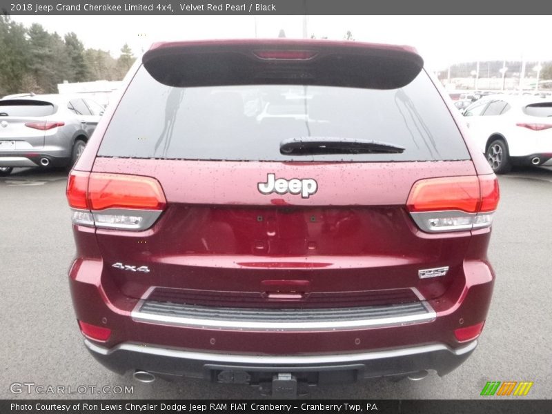 Velvet Red Pearl / Black 2018 Jeep Grand Cherokee Limited 4x4