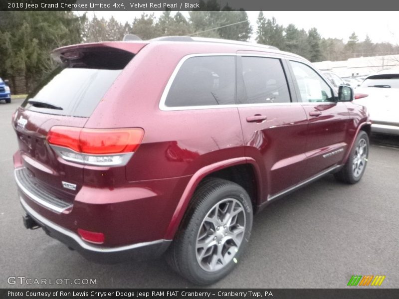Velvet Red Pearl / Black 2018 Jeep Grand Cherokee Limited 4x4