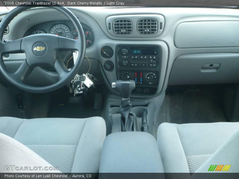 Dark Cherry Metallic / Light Gray 2008 Chevrolet TrailBlazer LS 4x4