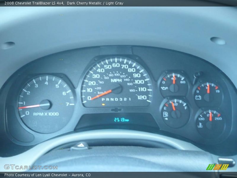Dark Cherry Metallic / Light Gray 2008 Chevrolet TrailBlazer LS 4x4