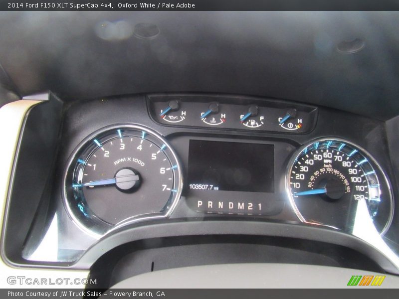 Oxford White / Pale Adobe 2014 Ford F150 XLT SuperCab 4x4