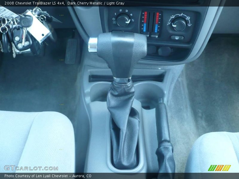 Dark Cherry Metallic / Light Gray 2008 Chevrolet TrailBlazer LS 4x4