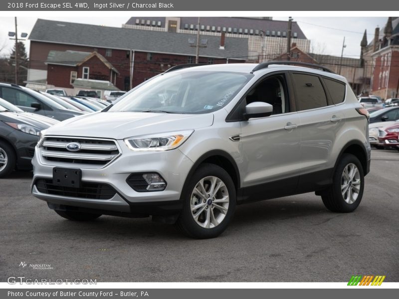 Ingot Silver / Charcoal Black 2018 Ford Escape SEL 4WD