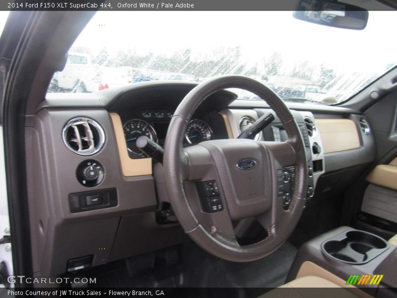 Oxford White / Pale Adobe 2014 Ford F150 XLT SuperCab 4x4