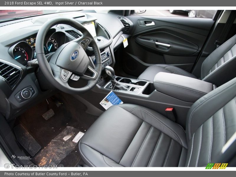 Ingot Silver / Charcoal Black 2018 Ford Escape SEL 4WD