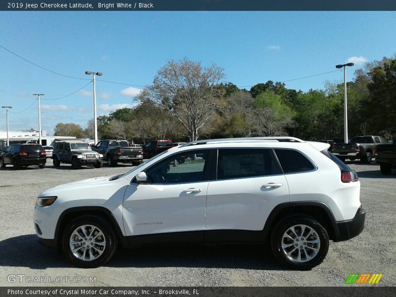 Bright White / Black 2019 Jeep Cherokee Latitude