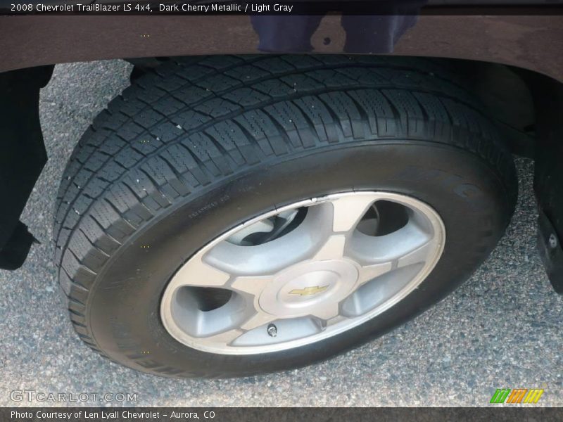 Dark Cherry Metallic / Light Gray 2008 Chevrolet TrailBlazer LS 4x4