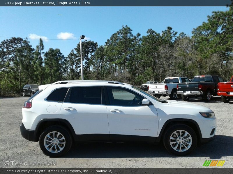 Bright White / Black 2019 Jeep Cherokee Latitude