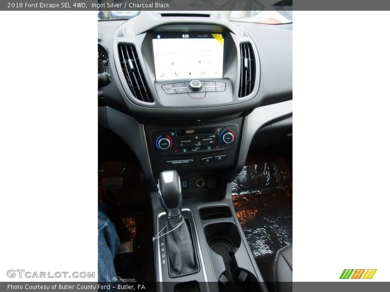Ingot Silver / Charcoal Black 2018 Ford Escape SEL 4WD