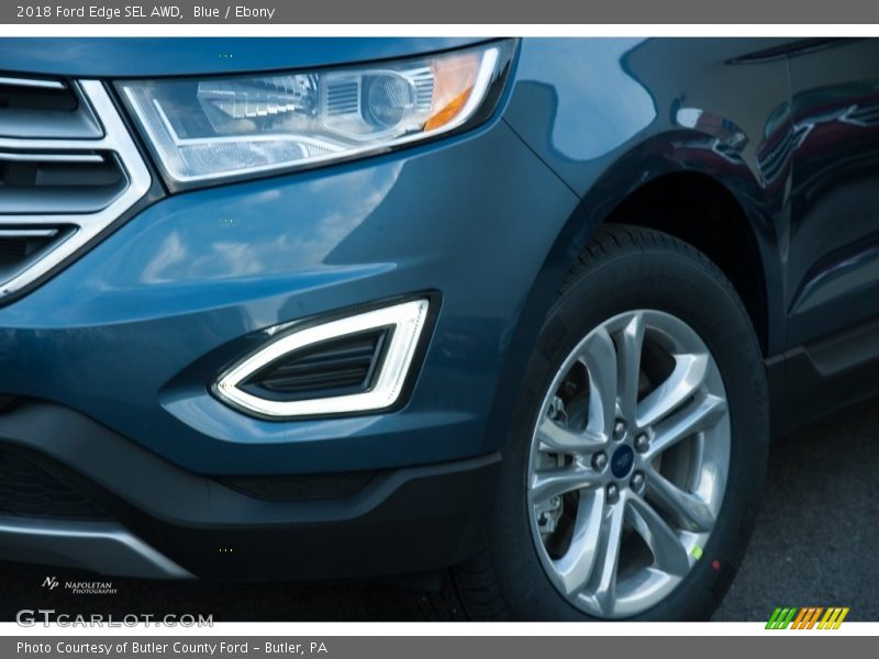 Blue / Ebony 2018 Ford Edge SEL AWD