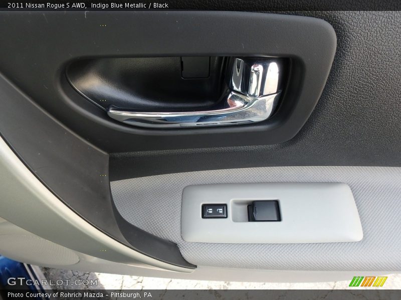 Indigo Blue Metallic / Black 2011 Nissan Rogue S AWD