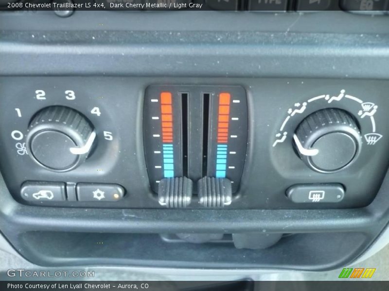 Dark Cherry Metallic / Light Gray 2008 Chevrolet TrailBlazer LS 4x4
