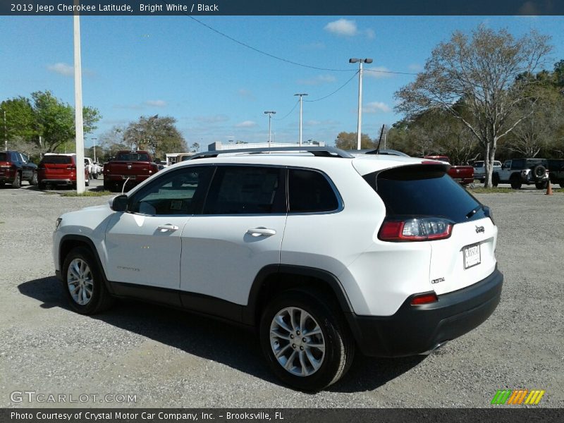 Bright White / Black 2019 Jeep Cherokee Latitude