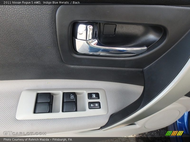 Indigo Blue Metallic / Black 2011 Nissan Rogue S AWD