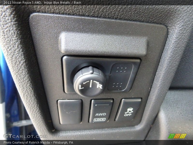 Indigo Blue Metallic / Black 2011 Nissan Rogue S AWD