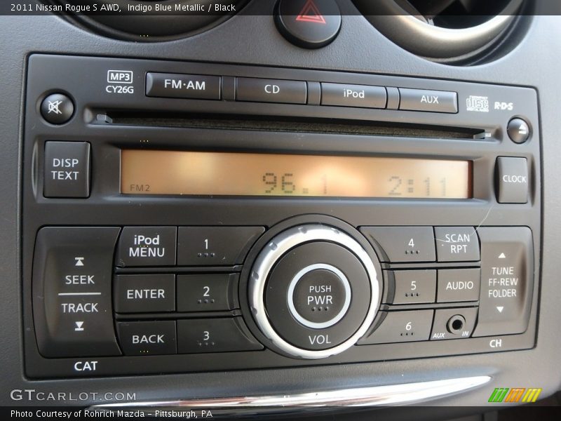 Indigo Blue Metallic / Black 2011 Nissan Rogue S AWD