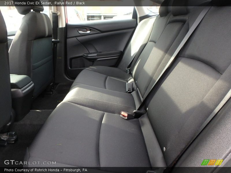 Rallye Red / Black 2017 Honda Civic EX Sedan