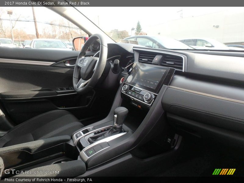 Rallye Red / Black 2017 Honda Civic EX Sedan