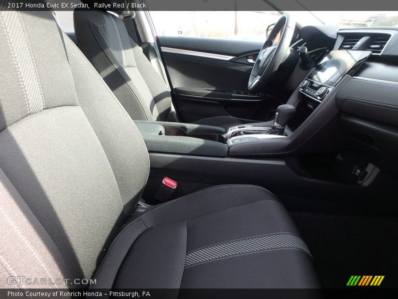 Rallye Red / Black 2017 Honda Civic EX Sedan