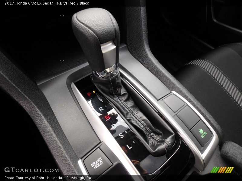Rallye Red / Black 2017 Honda Civic EX Sedan