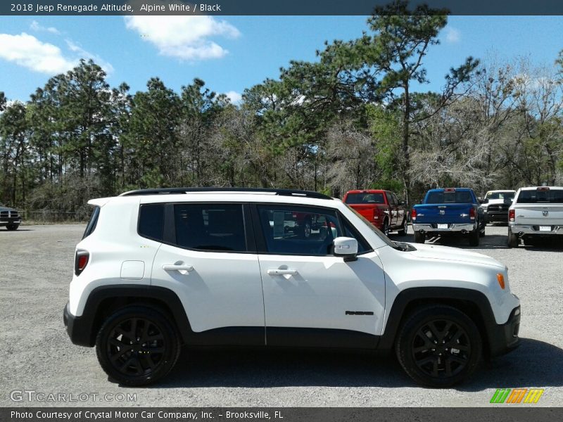 Alpine White / Black 2018 Jeep Renegade Altitude