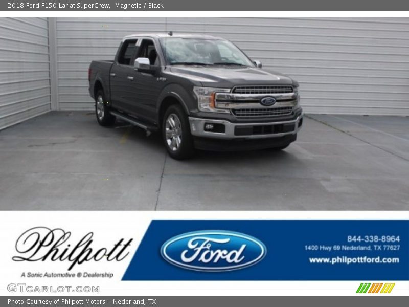 Magnetic / Black 2018 Ford F150 Lariat SuperCrew
