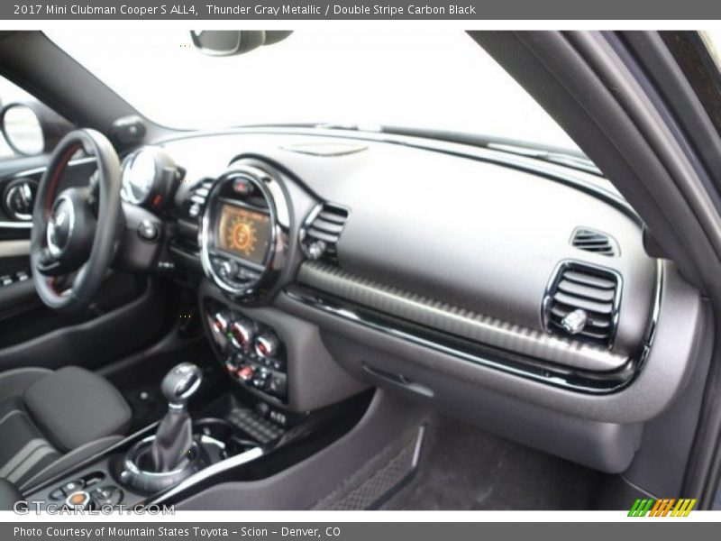 Thunder Gray Metallic / Double Stripe Carbon Black 2017 Mini Clubman Cooper S ALL4