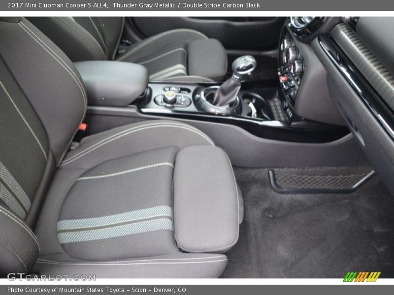 Thunder Gray Metallic / Double Stripe Carbon Black 2017 Mini Clubman Cooper S ALL4