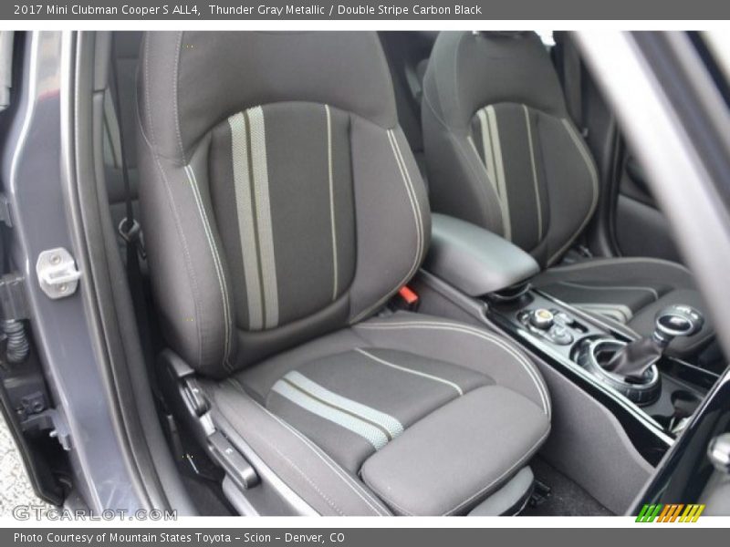 Thunder Gray Metallic / Double Stripe Carbon Black 2017 Mini Clubman Cooper S ALL4