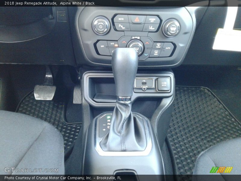 Alpine White / Black 2018 Jeep Renegade Altitude