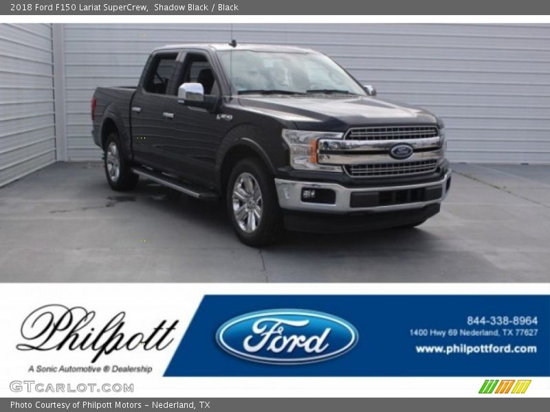 Shadow Black / Black 2018 Ford F150 Lariat SuperCrew