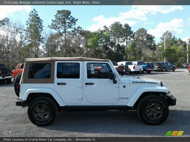 Bright White / Black 2018 Jeep Wrangler Unlimited Golden Eagle 4x4