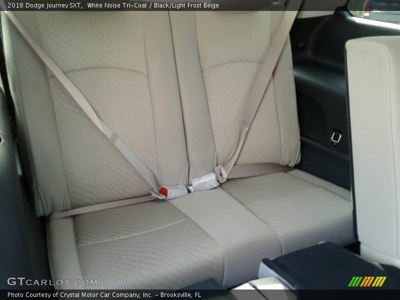 White Noise Tri-Coat / Black/Light Frost Beige 2018 Dodge Journey SXT