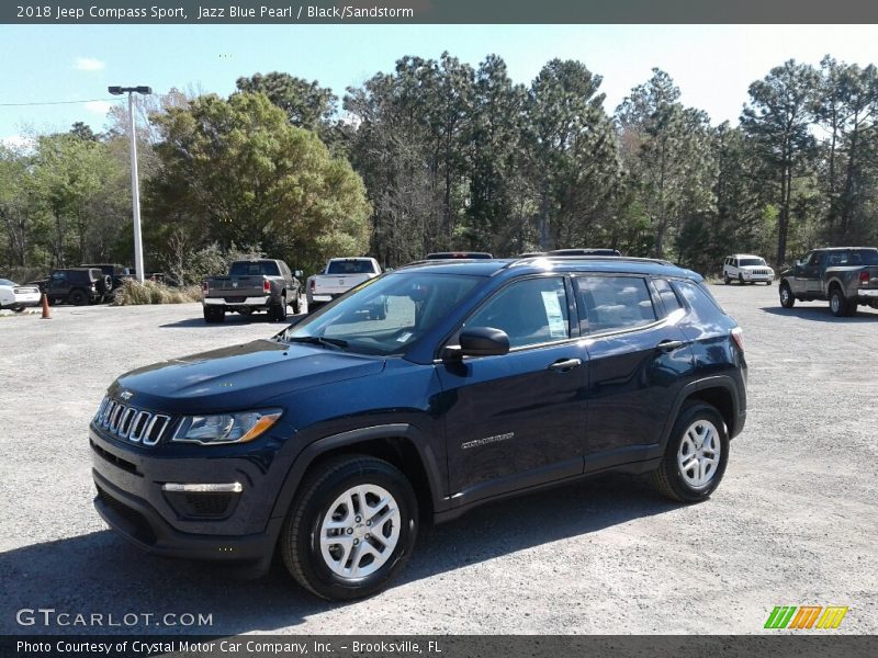 Jazz Blue Pearl / Black/Sandstorm 2018 Jeep Compass Sport