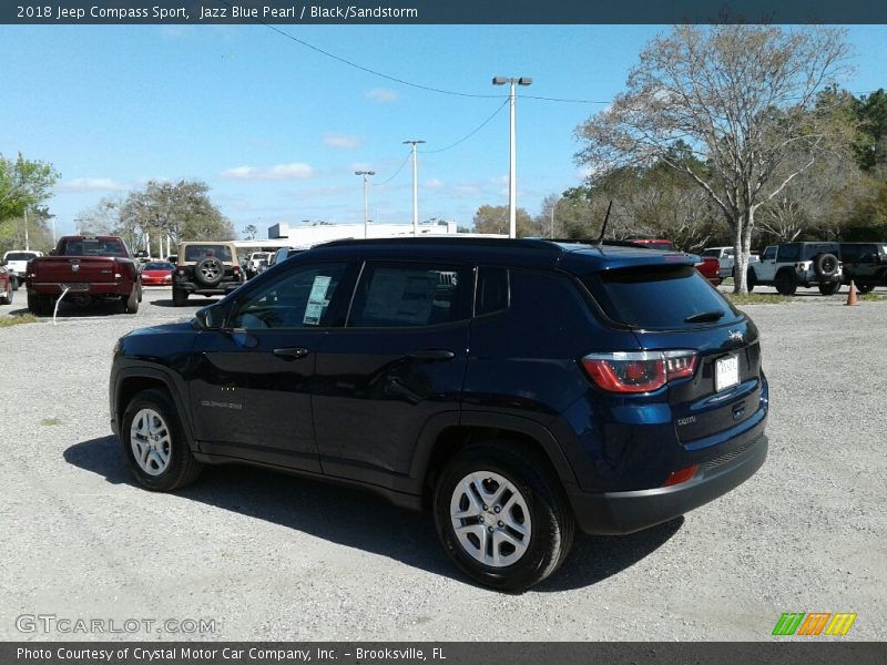 Jazz Blue Pearl / Black/Sandstorm 2018 Jeep Compass Sport