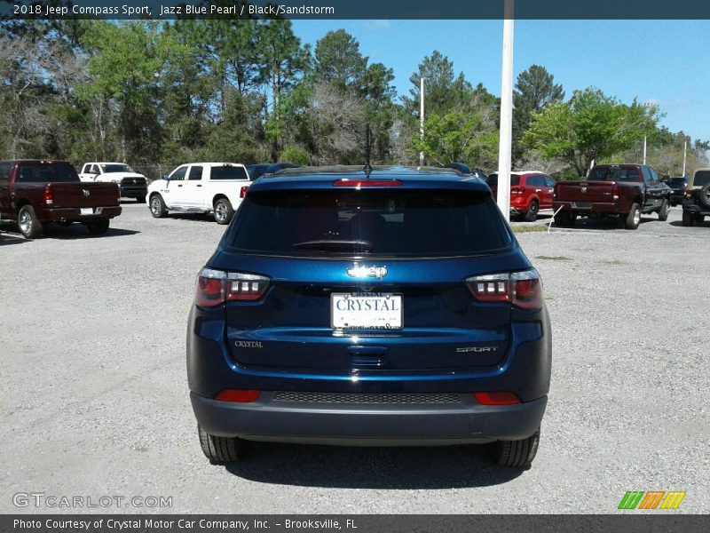 Jazz Blue Pearl / Black/Sandstorm 2018 Jeep Compass Sport