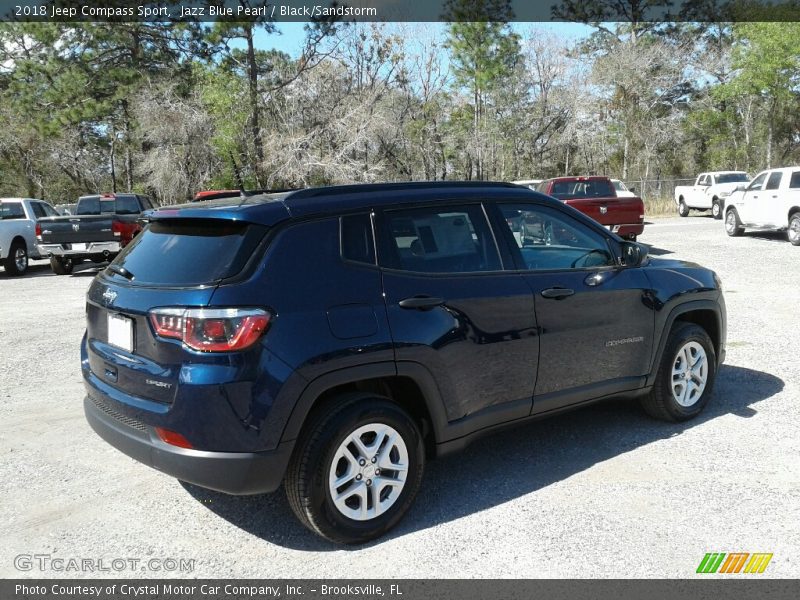 Jazz Blue Pearl / Black/Sandstorm 2018 Jeep Compass Sport