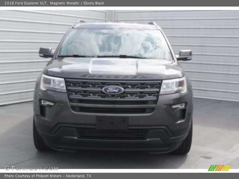 Magnetic Metallic / Ebony Black 2018 Ford Explorer XLT