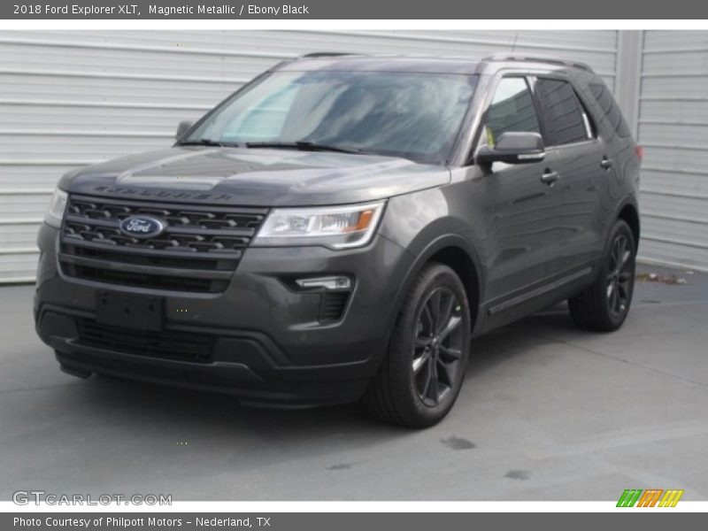 Magnetic Metallic / Ebony Black 2018 Ford Explorer XLT