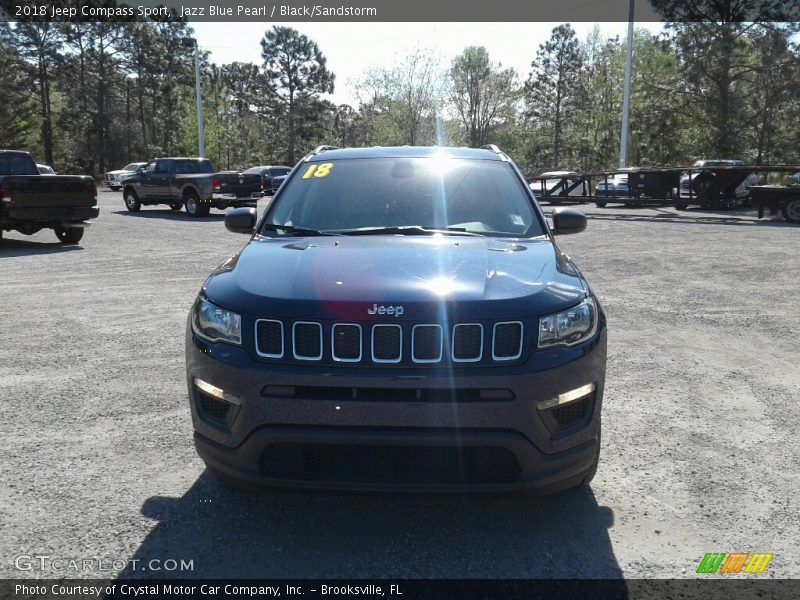Jazz Blue Pearl / Black/Sandstorm 2018 Jeep Compass Sport