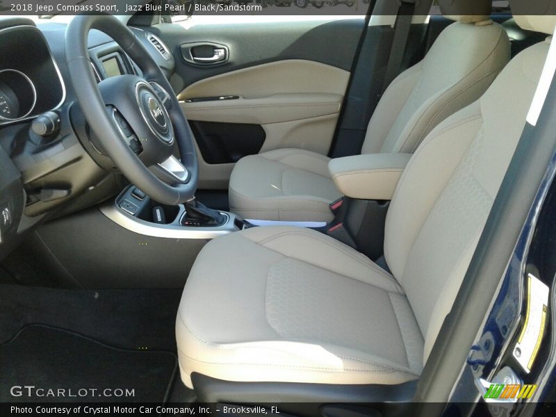 Jazz Blue Pearl / Black/Sandstorm 2018 Jeep Compass Sport